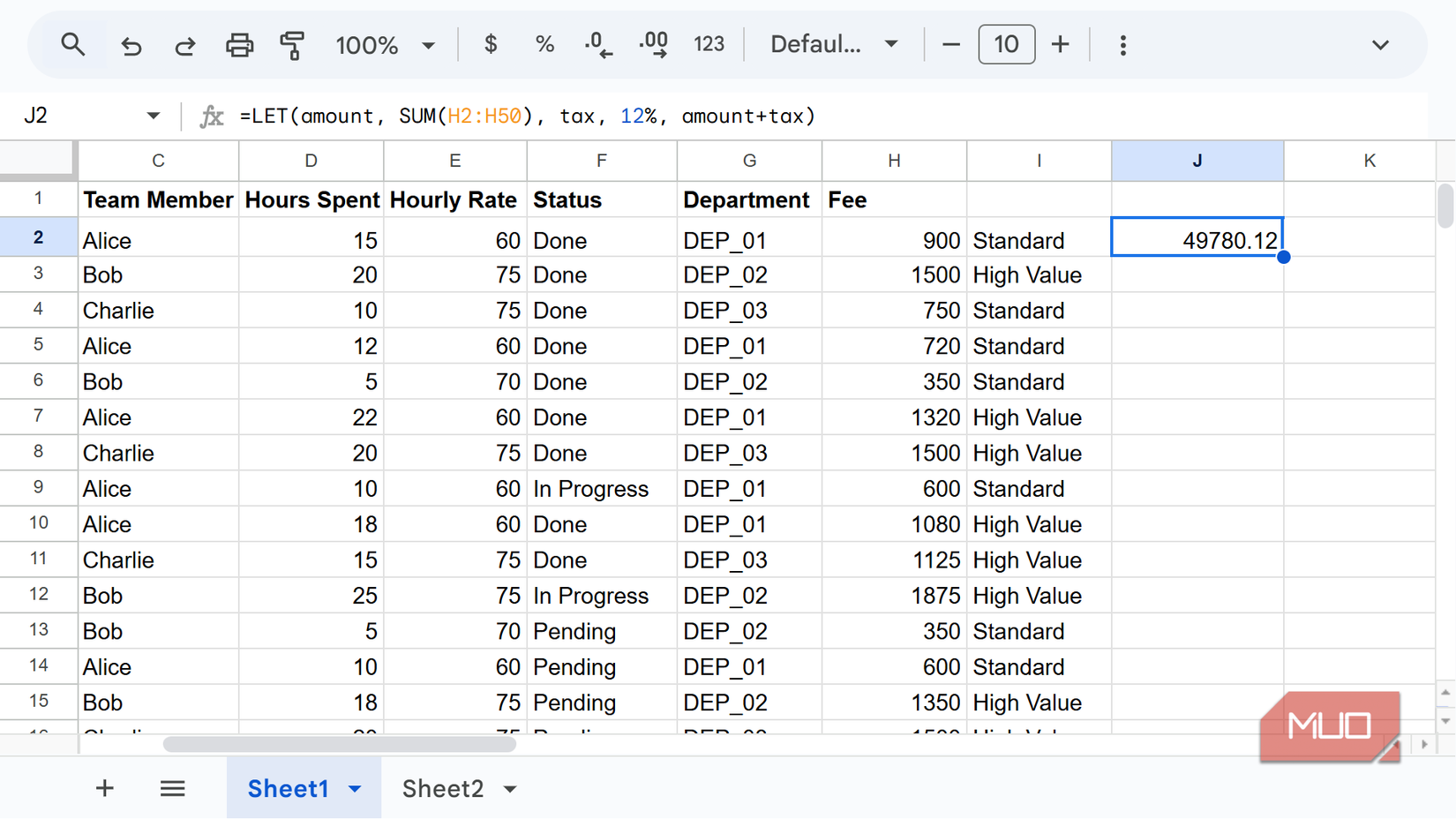 5 Google Sheets formulas that will save you hours of boring work