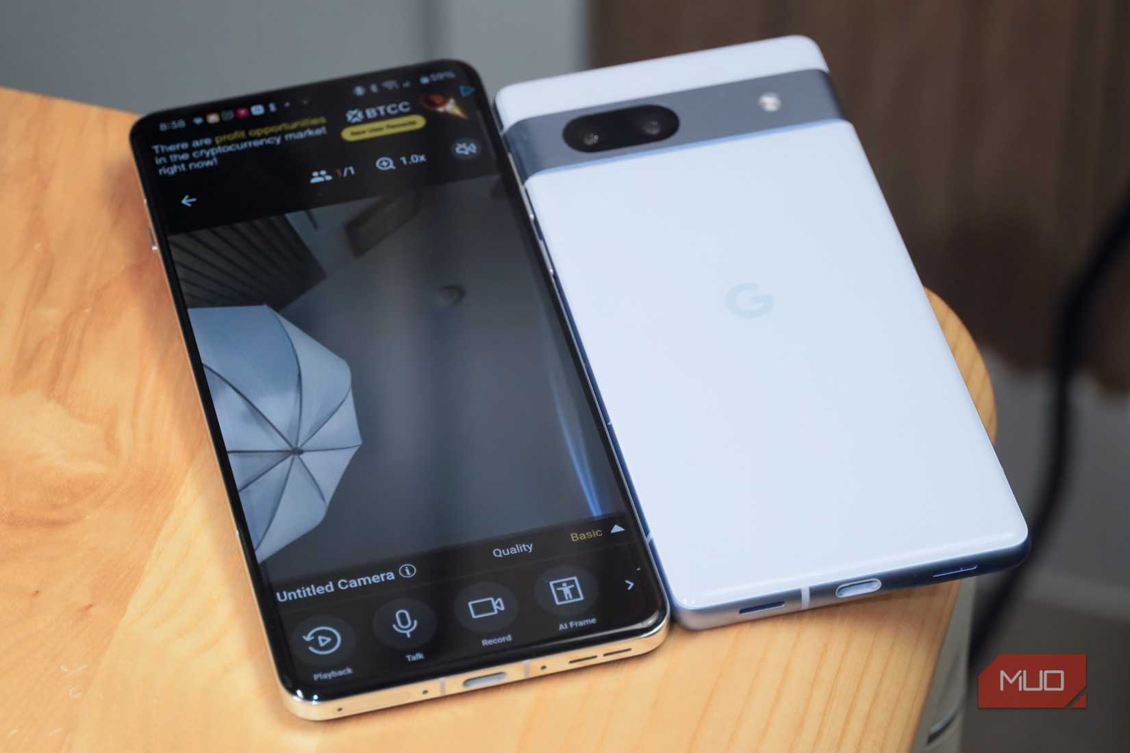 Alfred Camera streaming from a Google Pixel 7a to a OnePlus 13.