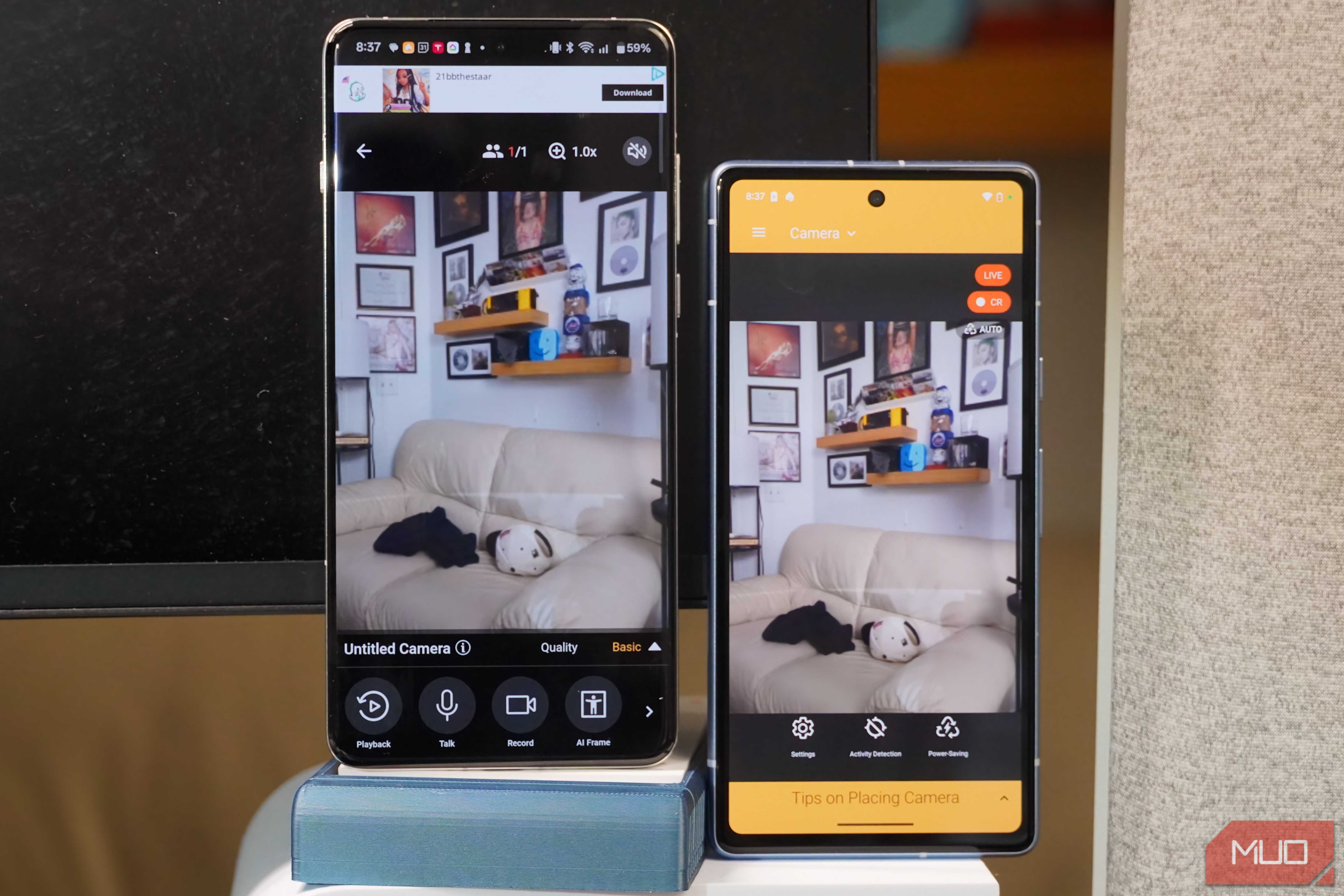 Camera Stadic I turned old phones into free security cameras with this app