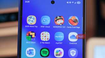 A collection of pre-installed carrier bloatware on a Samsung/AT&T phone.