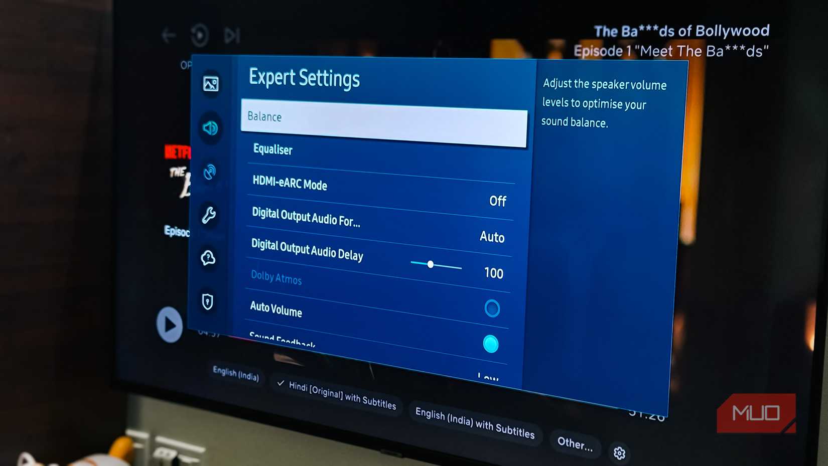 Audio Settings on a Samsung 4K Samrt TV -1
