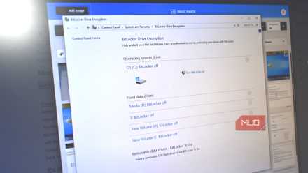 bitlocker encryption options windows.