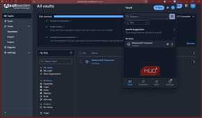 Bitwarden browser extension running with vaultwarden