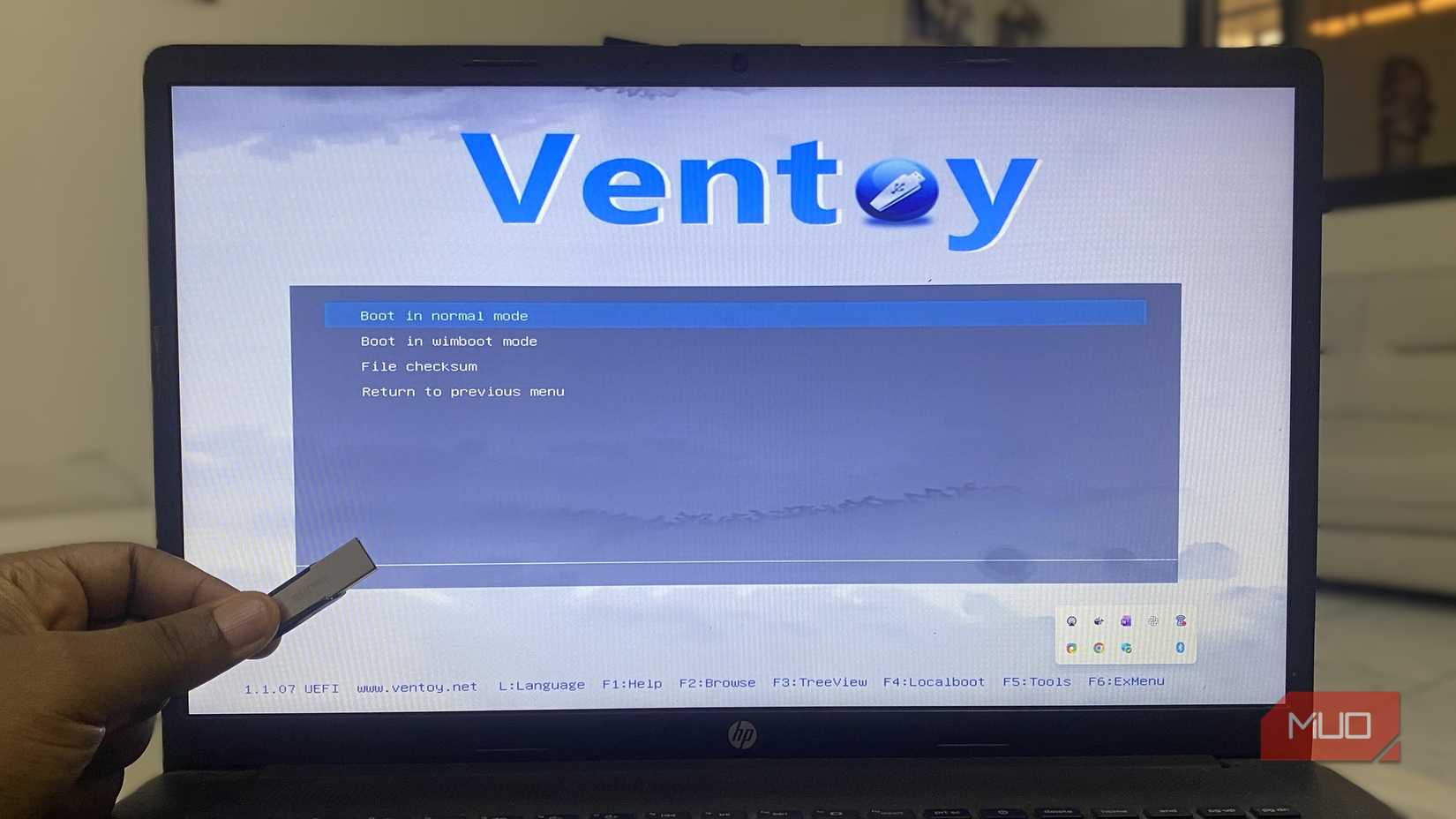 Booting with ventoy