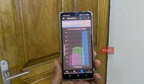 Channel graph on WiFi analyzer