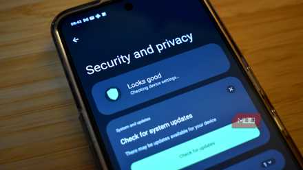 التحقق من إعدادات الأمان والخصوصية للهاتف الذكي الذي يعمل بنظام Android.
