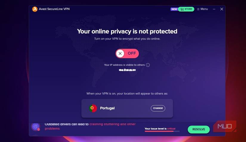 Connecting via a VPN