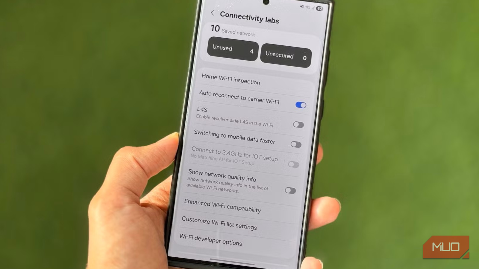 Скрытый инструмент анализа Wi-Fi в смартфонах Samsung интерфейс Connectivity Labs на смартфоне Samsung