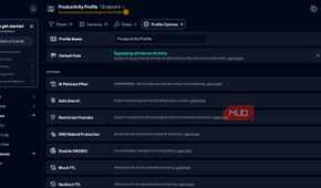 Control D productivty profile opton