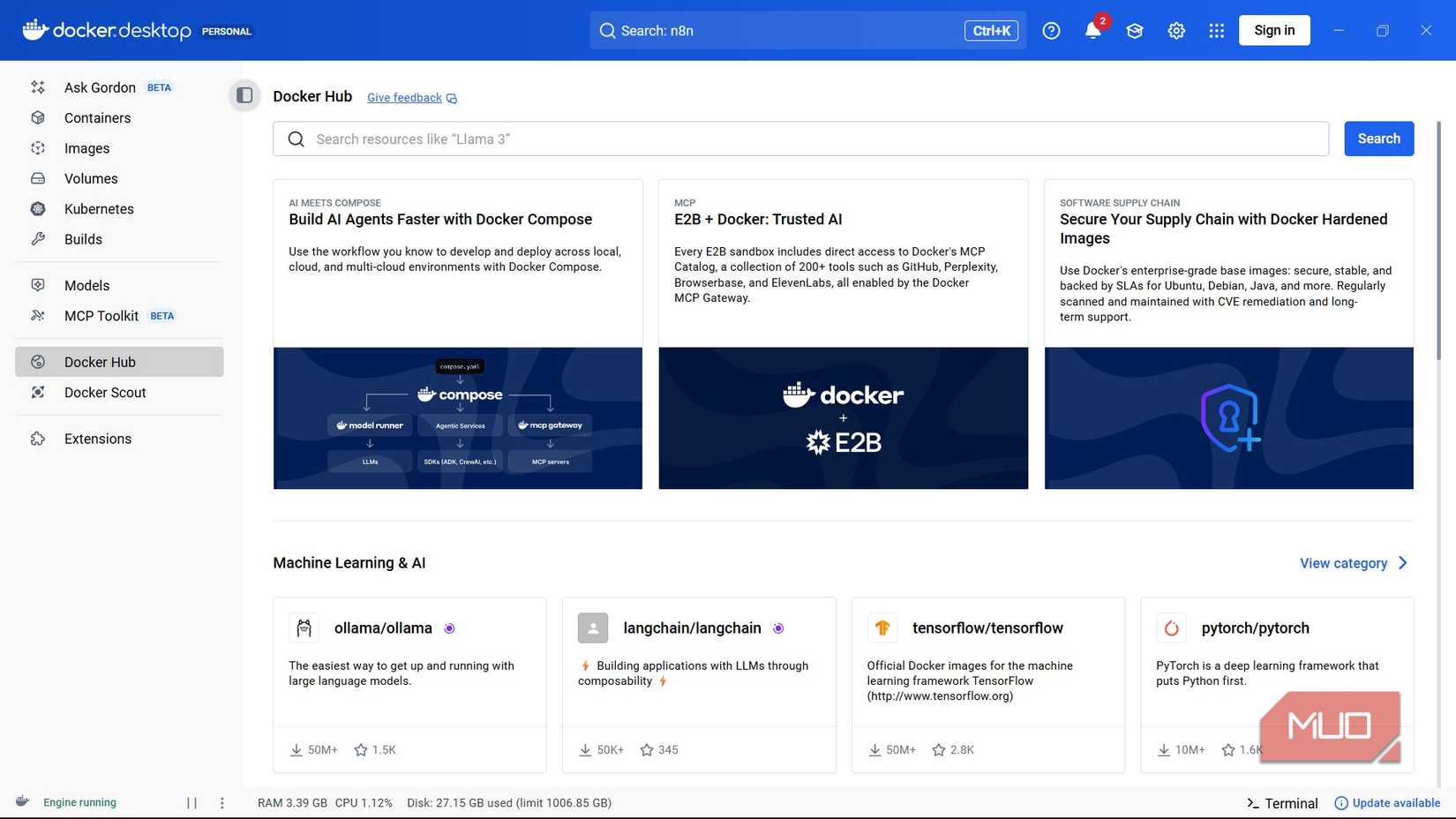 Docker Hub in Docker