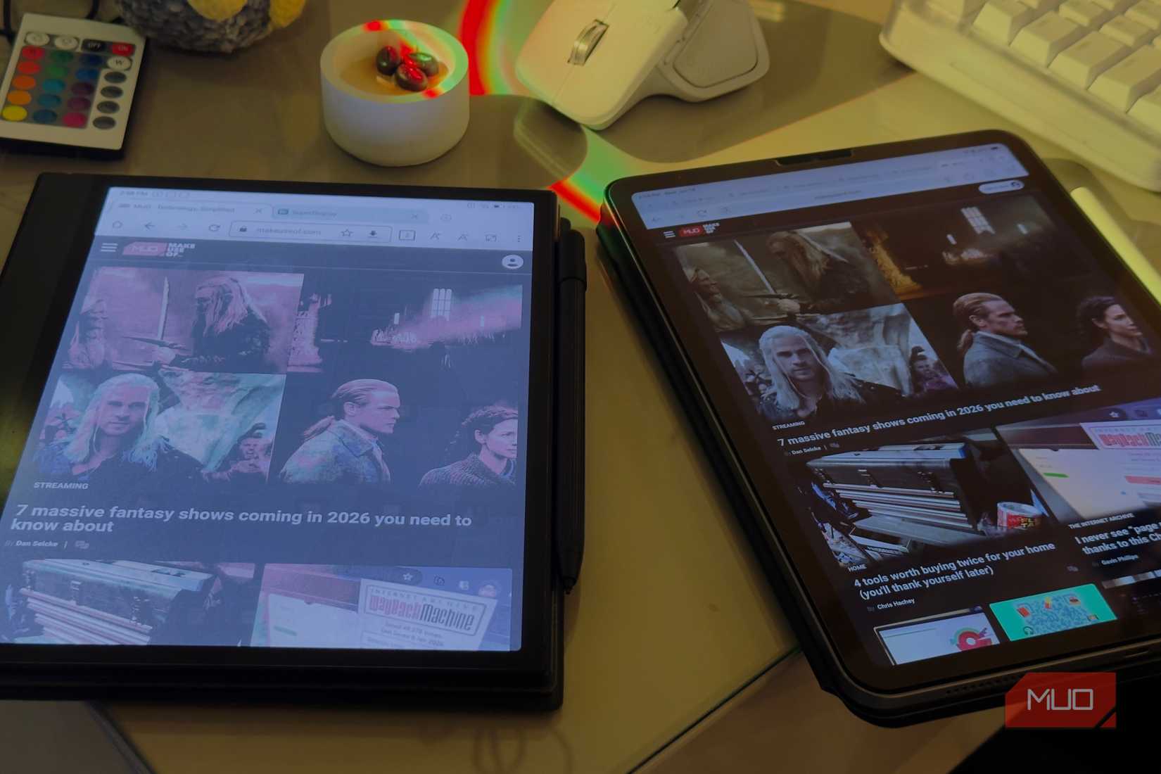 e-ink tablet vs ipad display