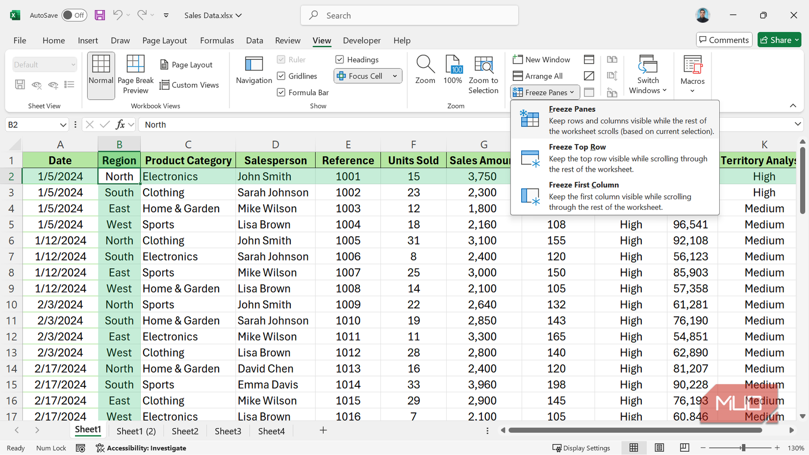 Spreadsheet Excel Menu This hidden Excel setting instantly made spreadsheets easier to read
