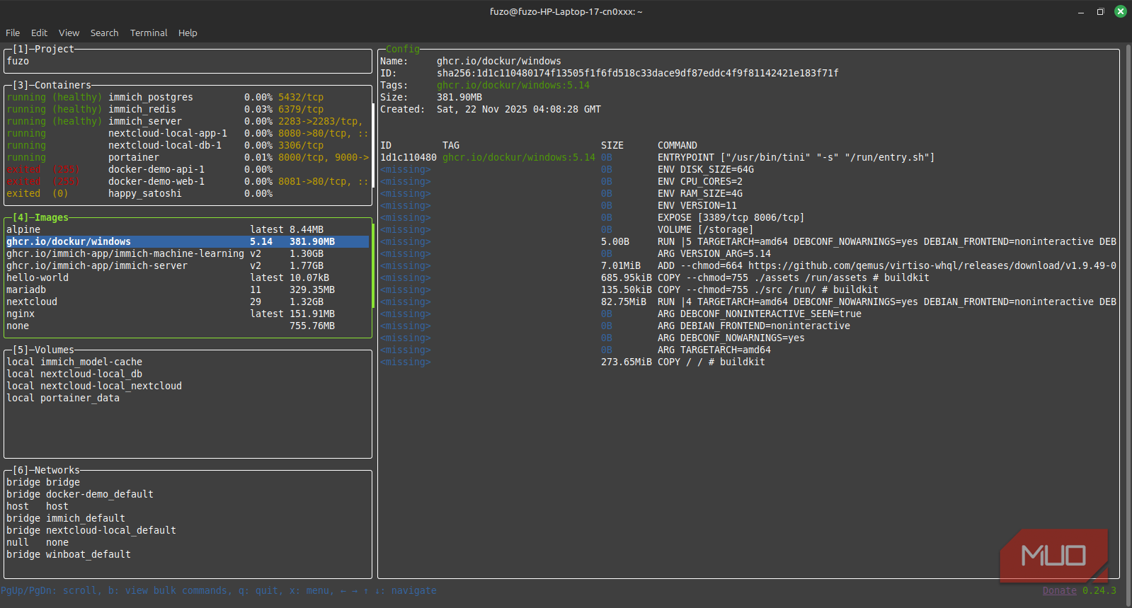 This gorgeous terminal UI changed how I use Docker on Linux