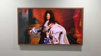 hisense canvas tv oil painting