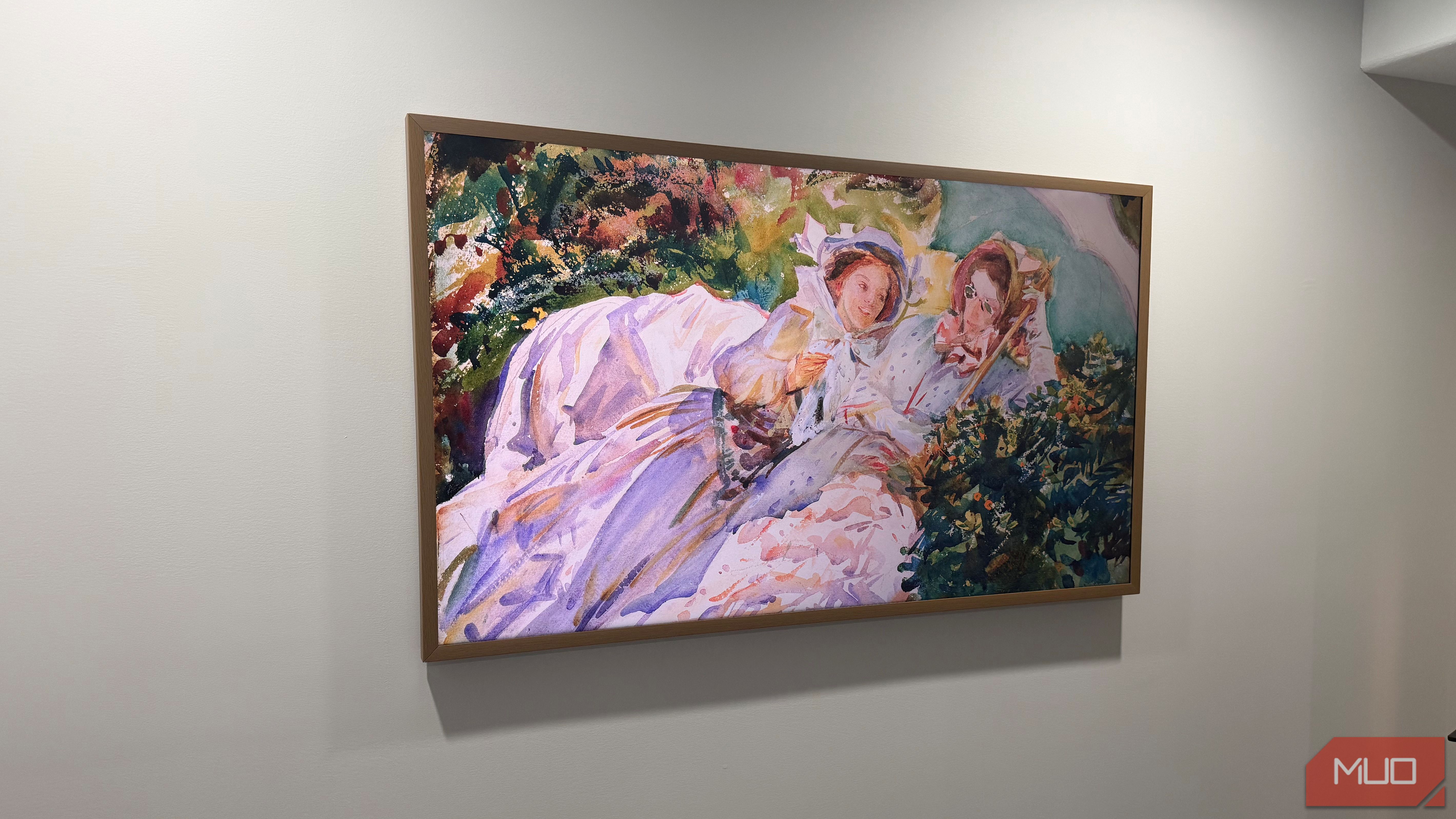 hisense canvas tv women painting