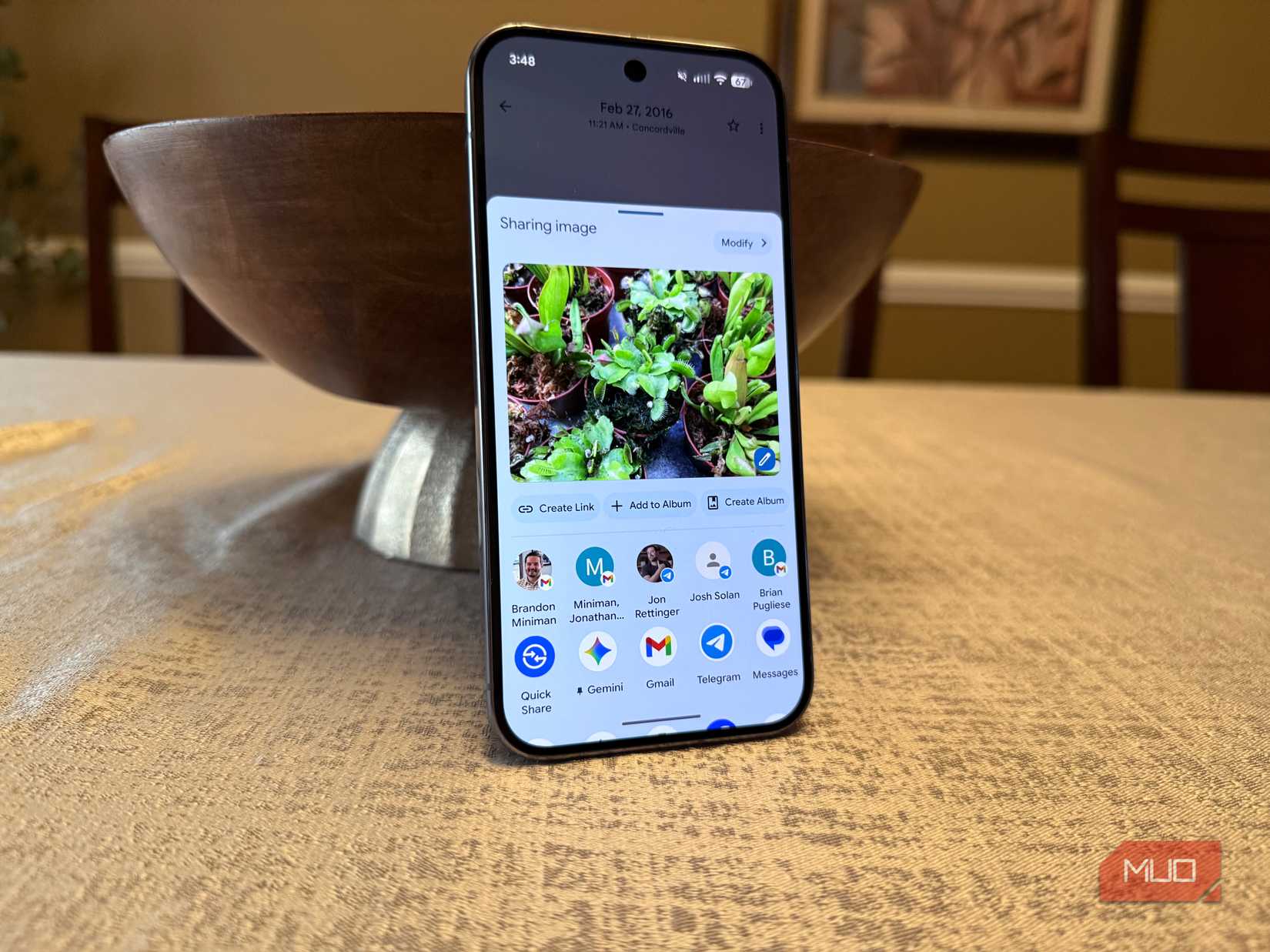 Send content to Gemini