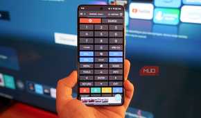 Controlling a Samsung TV with the irplus app.