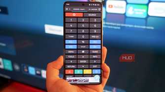 Controlling a Samsung TV with the irplus app.
