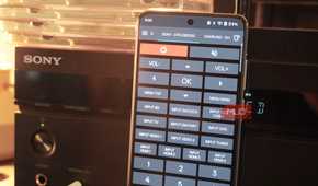 Controlling a Sony AVR with the irplus app.