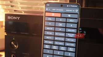 Controlling a Sony AVR with the irplus app.