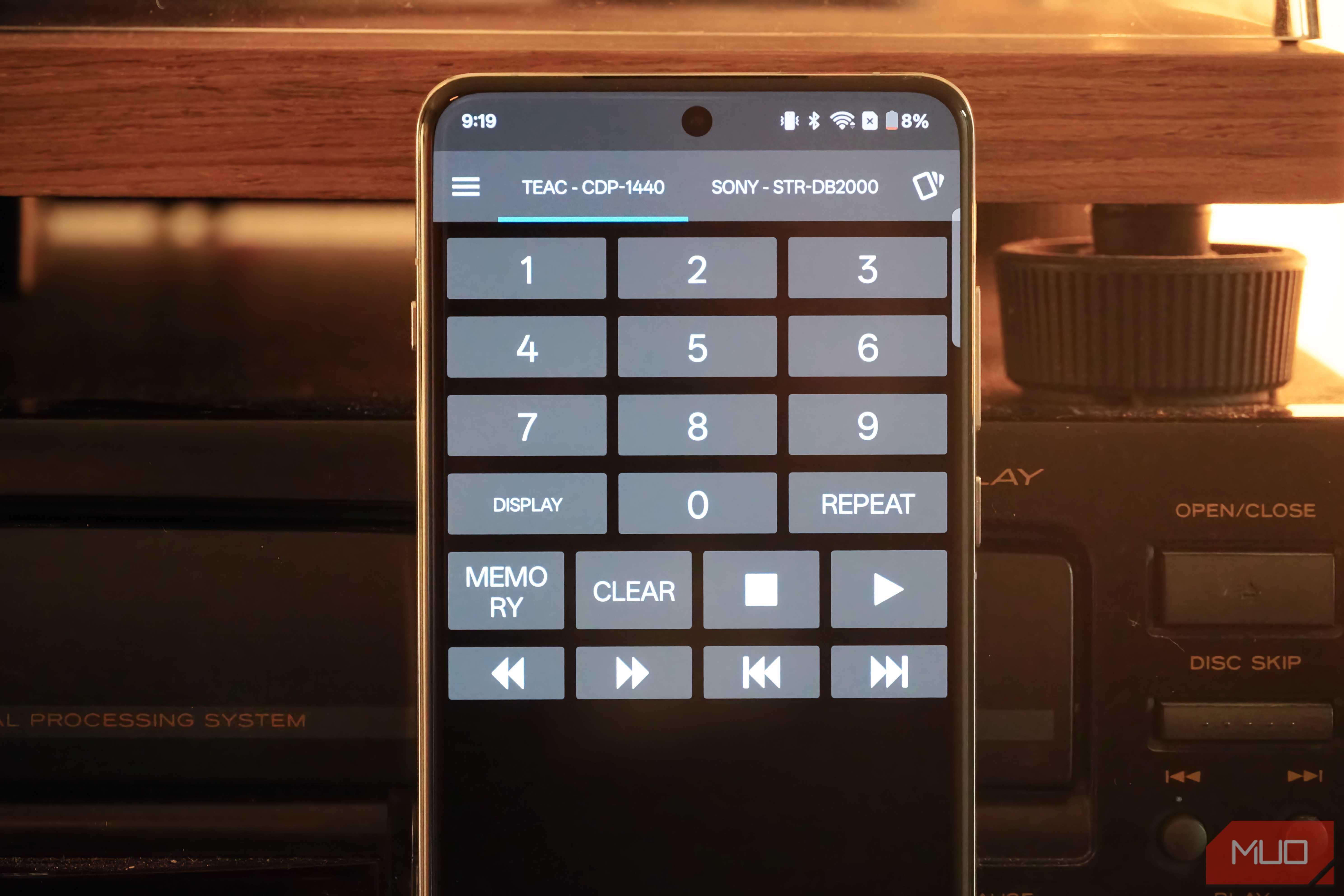 The irplus controls on a OnePlus 13.