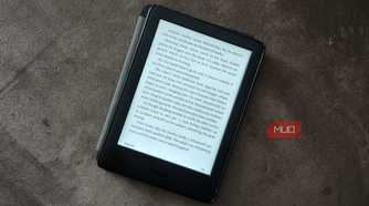 An eBook being displayed on a Kindle