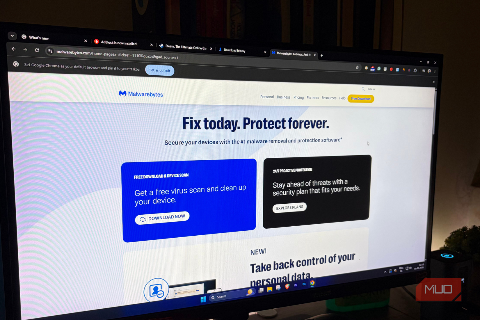 Malwarebytes opened on Windows 11 PC-1