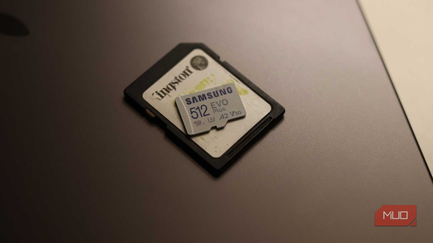 MicroSD card with V30 rating.