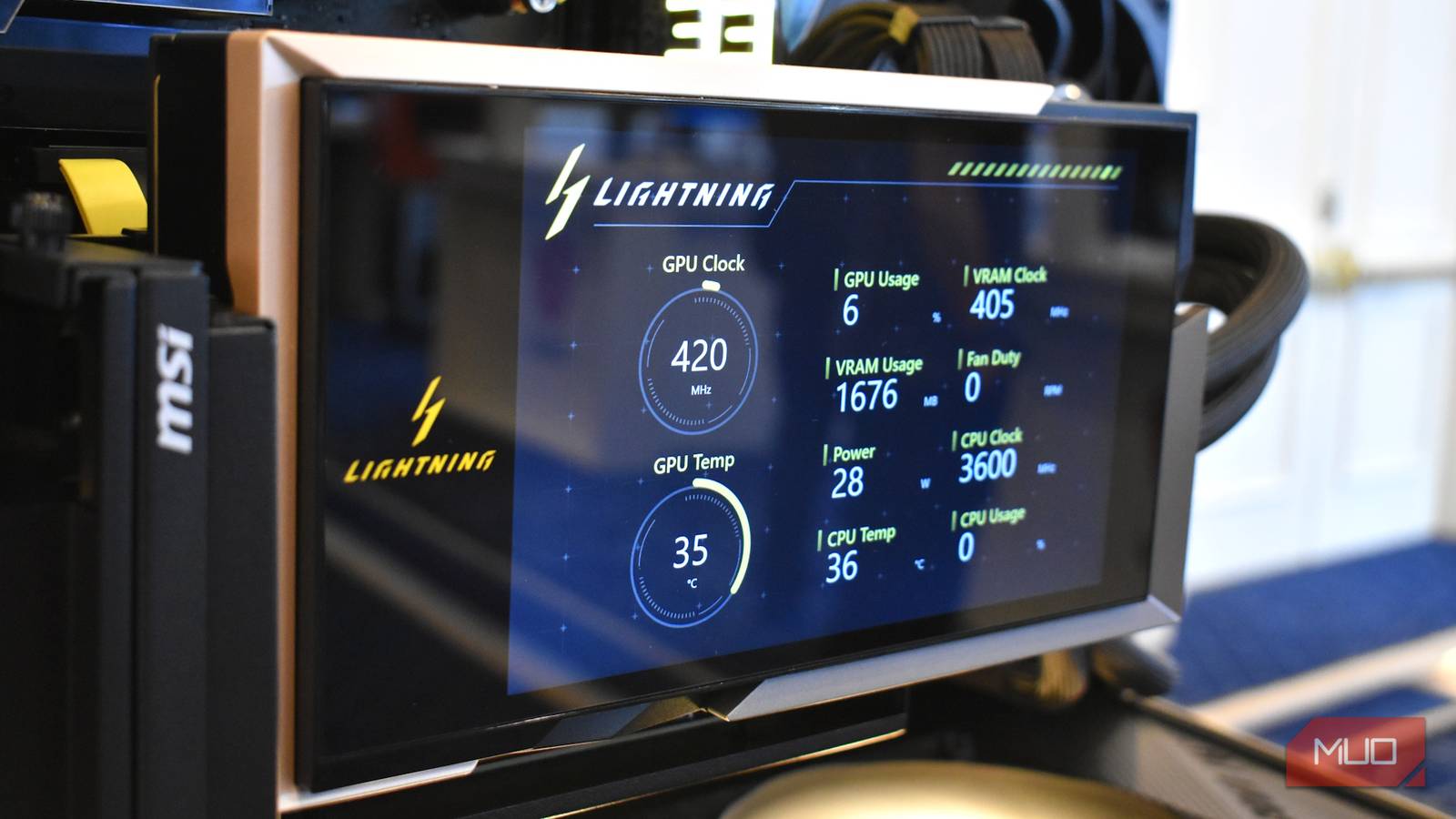 Lightning Gpu MSI's super-powered RTX 5090 32G Lightning Z has a huge integrated display