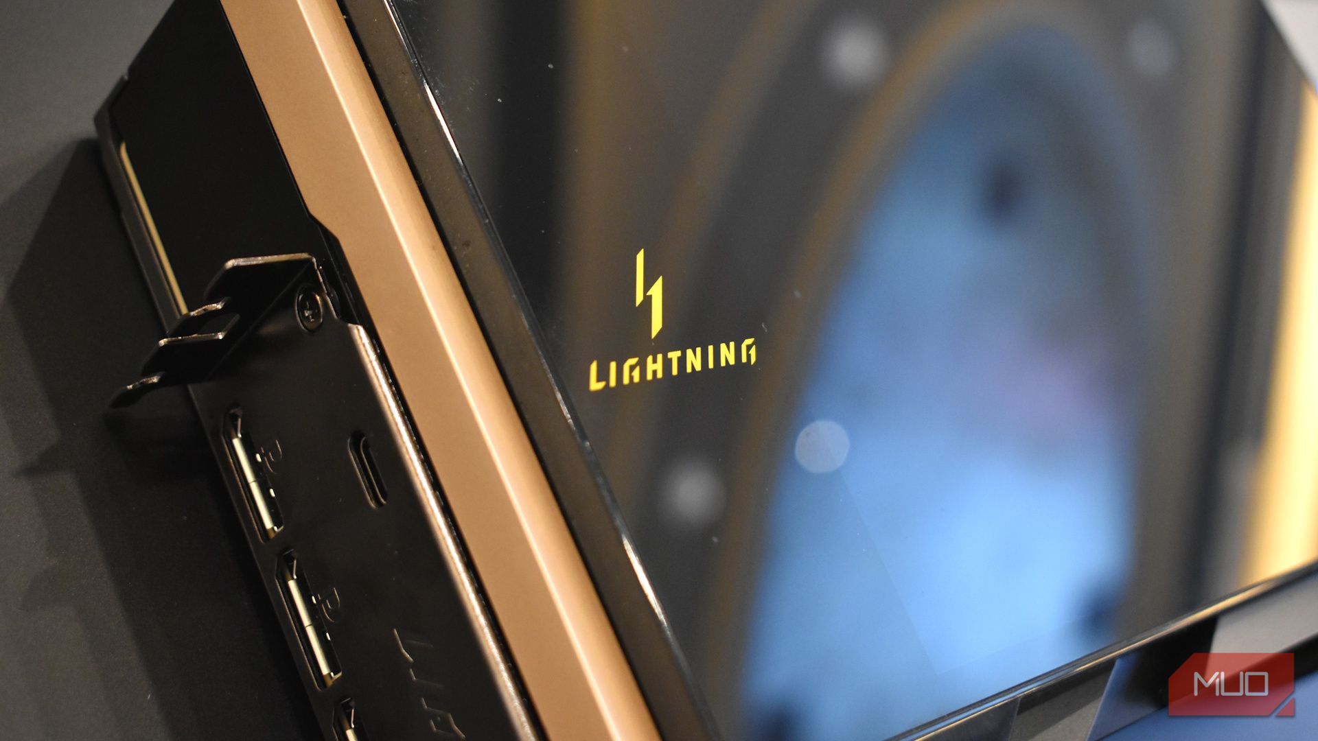 MSI's super-powered RTX 5090 32G Lightning Z has a huge integrated display