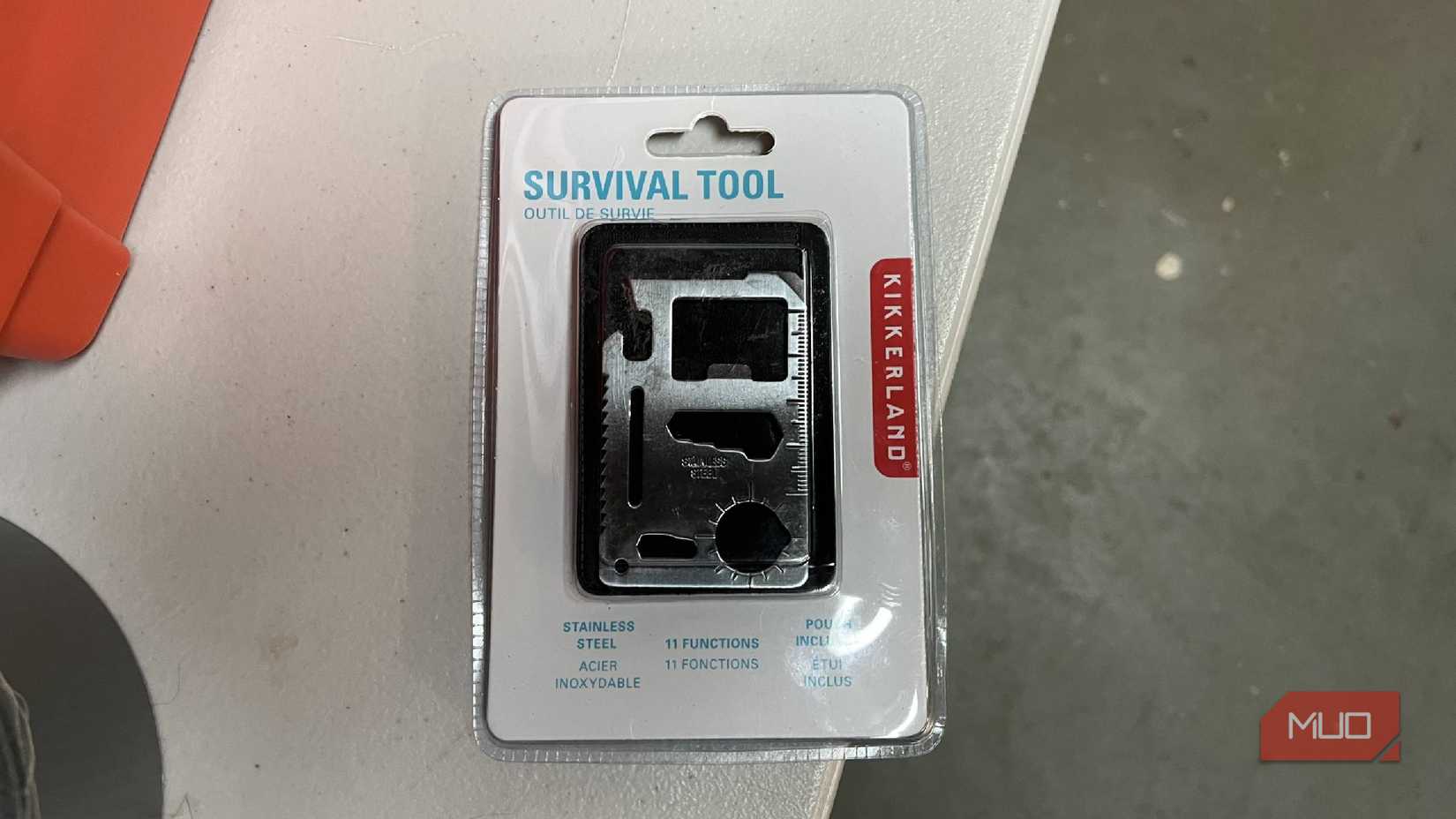 An 11-use multitool survival tool