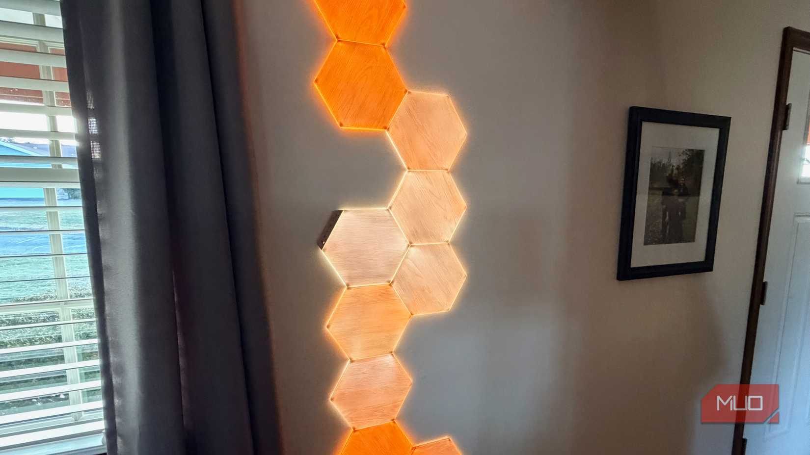 Nanoleaf smart lights in a home.