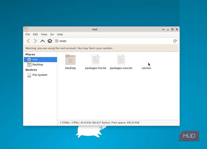 Navegando por la raíz en Systemrescue