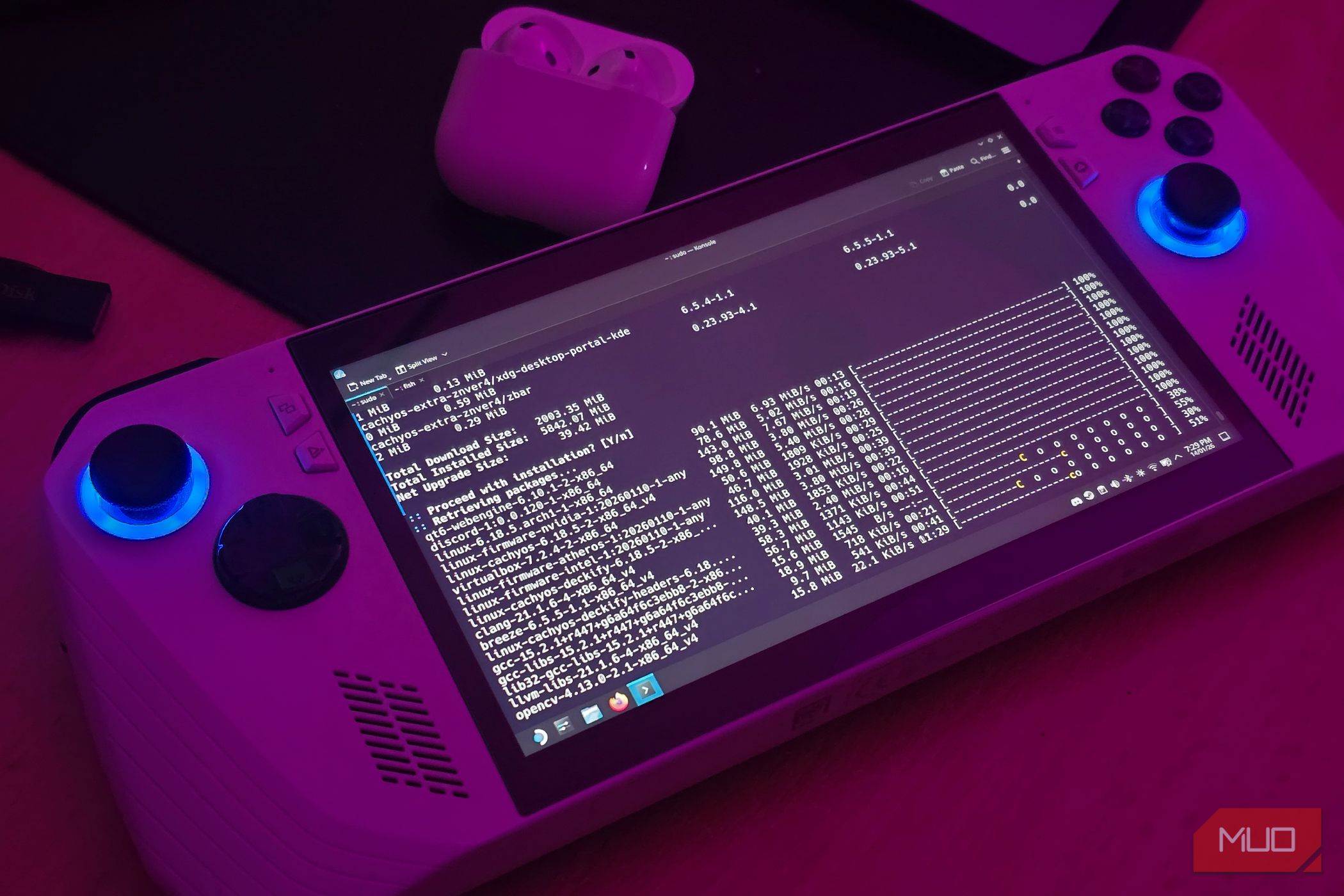 Pacman running a system update
