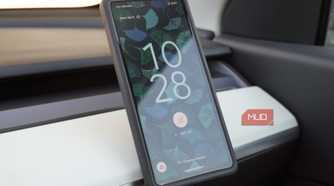 The Google Pixel 7a charging on a Peak Design Qi2 charging mount.