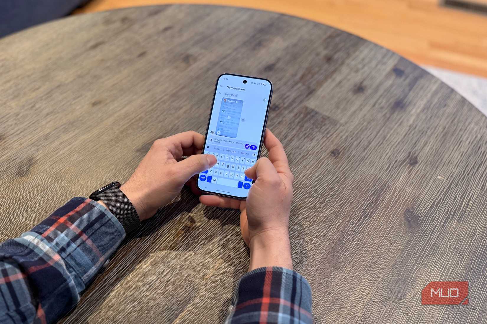 نوشتن روی گوشی