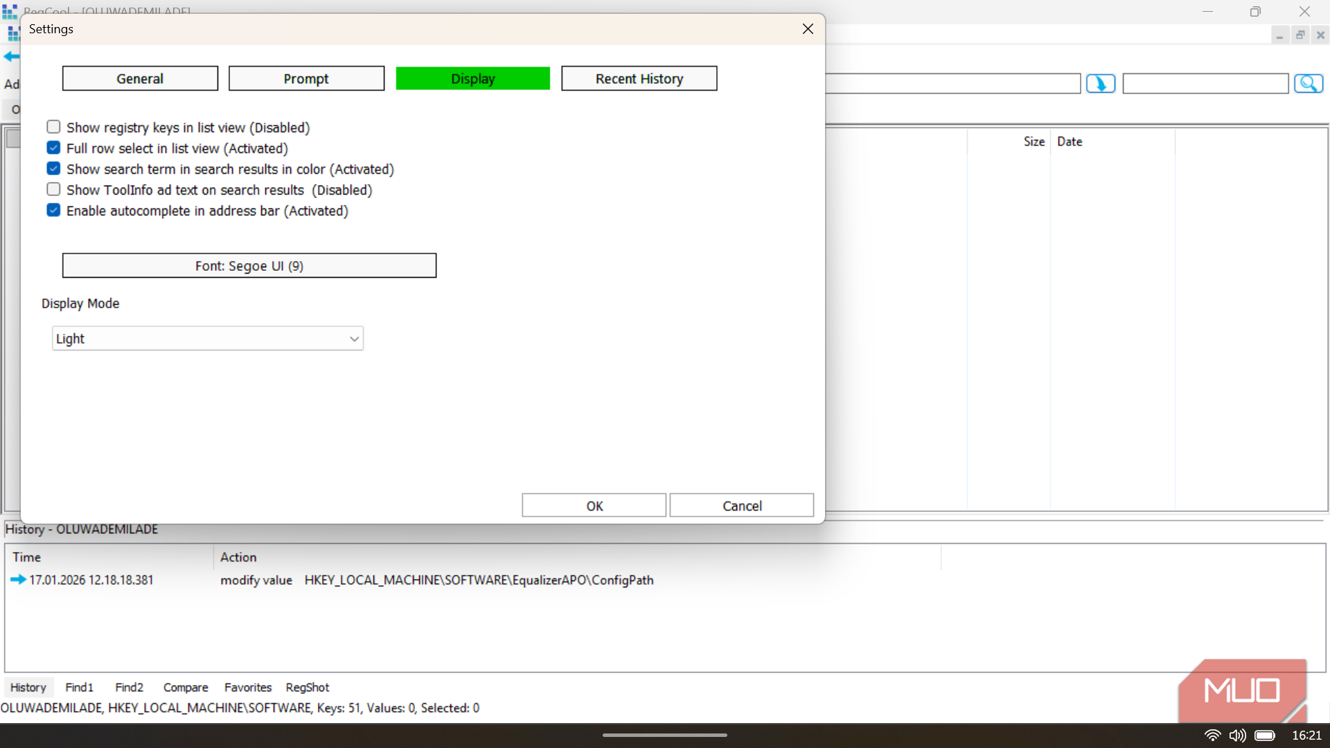 I edited the Windows Registry without fear using this safer editor