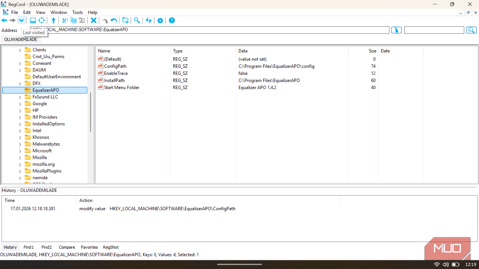 I edited the Windows Registry without fear using this safer editor
