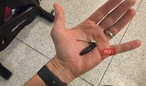 ryobi tire inflator connectors in hand