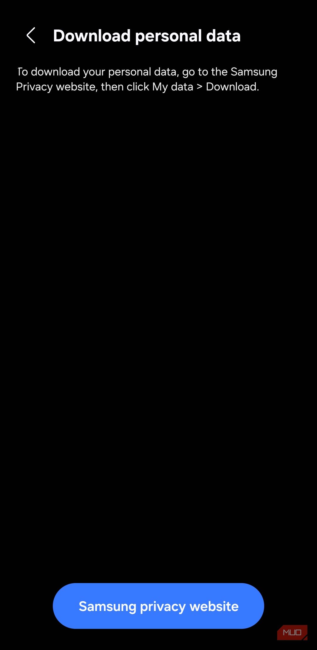 Samsung account Custmization Service data