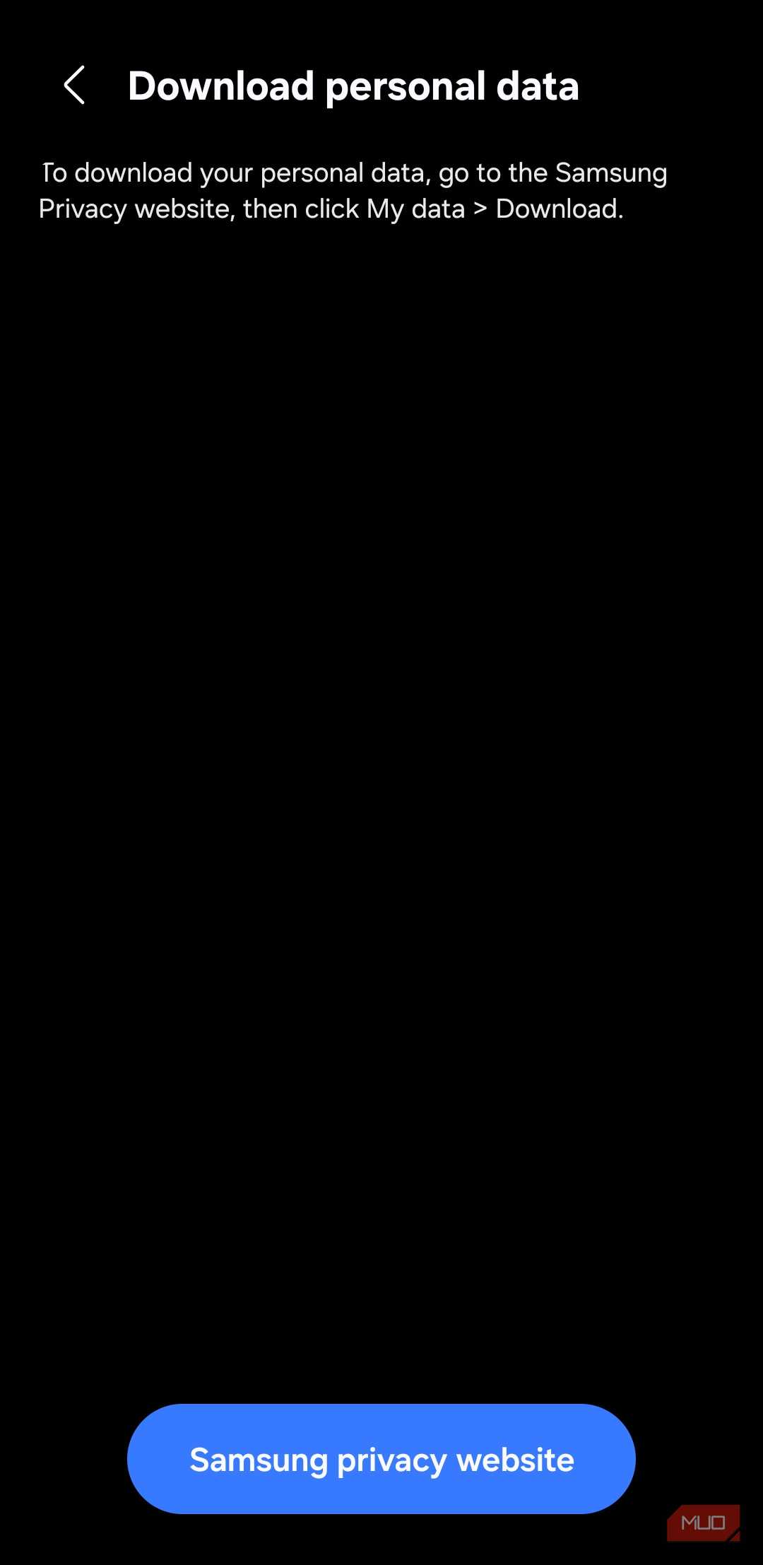 Samsung account Custmization Service data