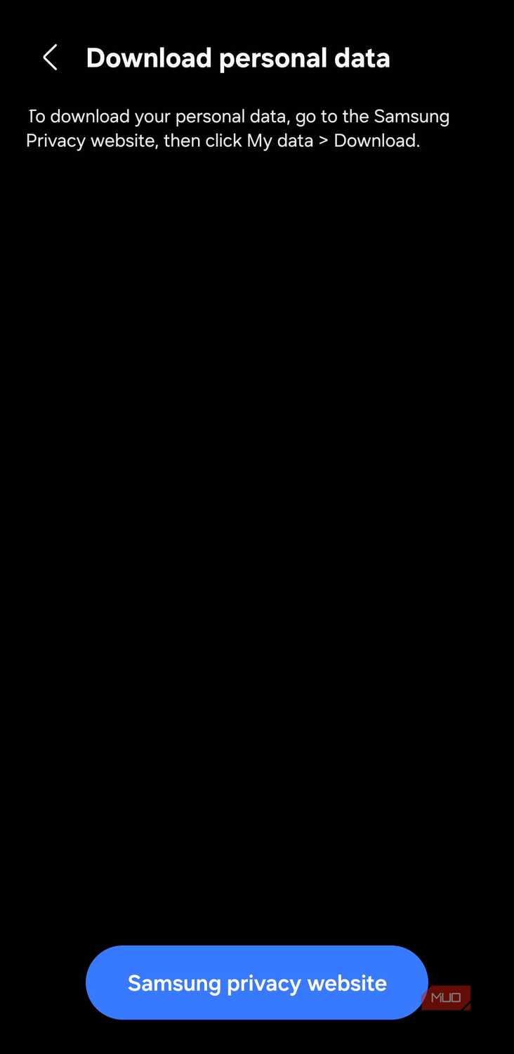 Samsung account Custmization Service data