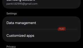 Samsung account Custmization Service settings