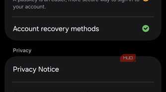 Samsung account privacy settings