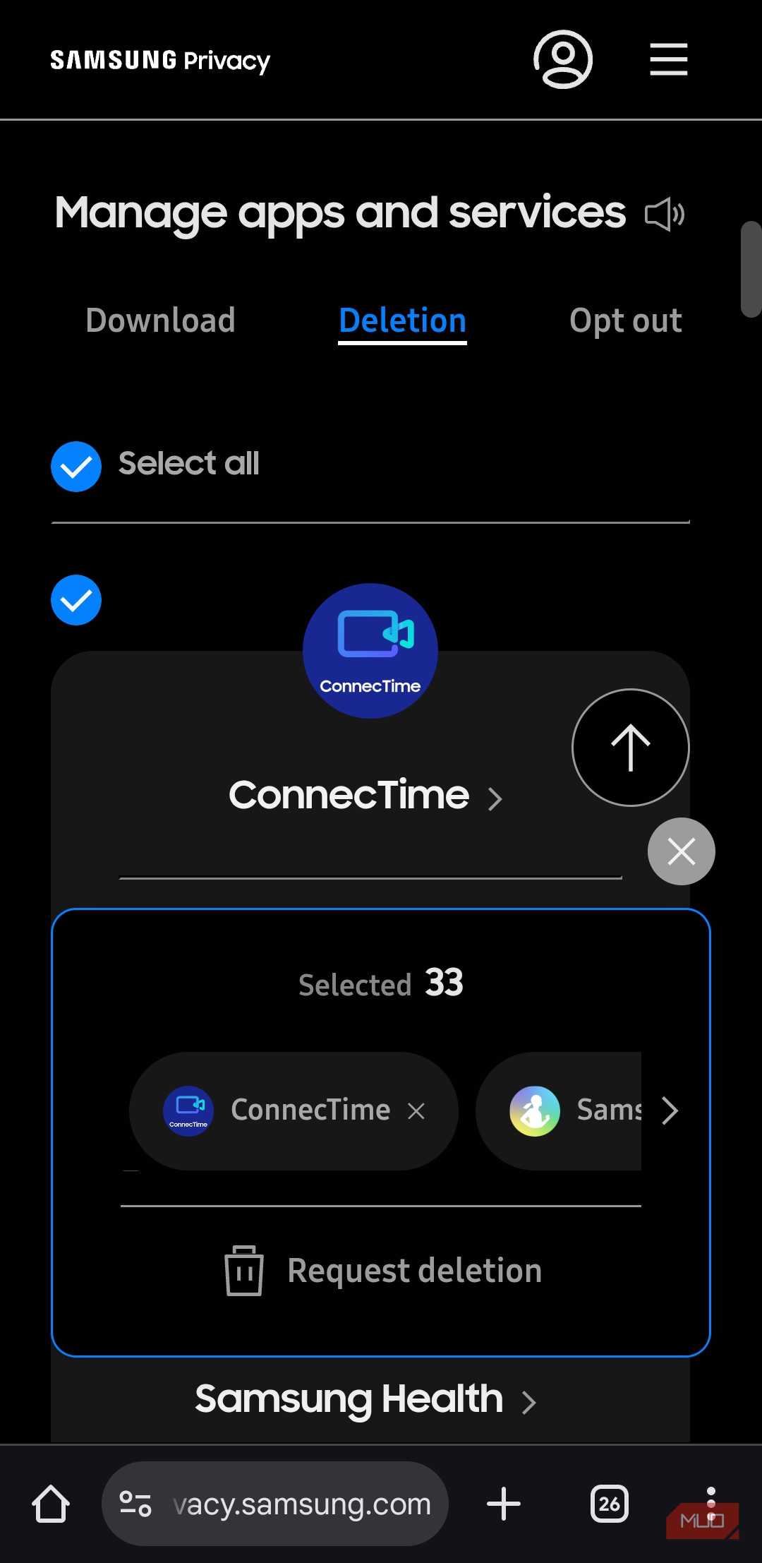 Samsung Custmization Service data