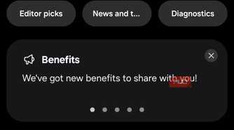 Samsung Members app on phone