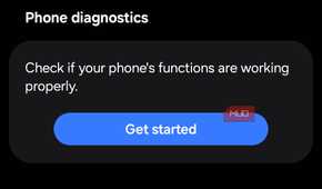 Samsung Members app support tab on phone