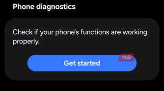 Samsung Members app support tab on phone