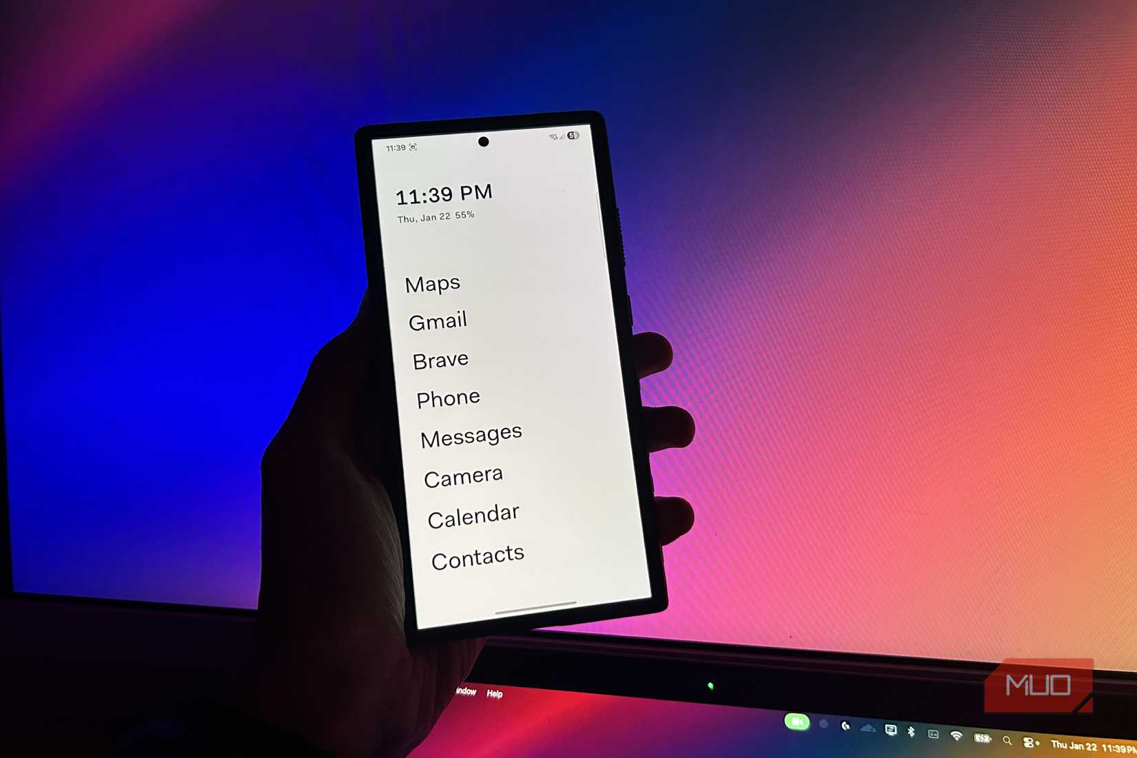 Samsung Phone running Before Launcher