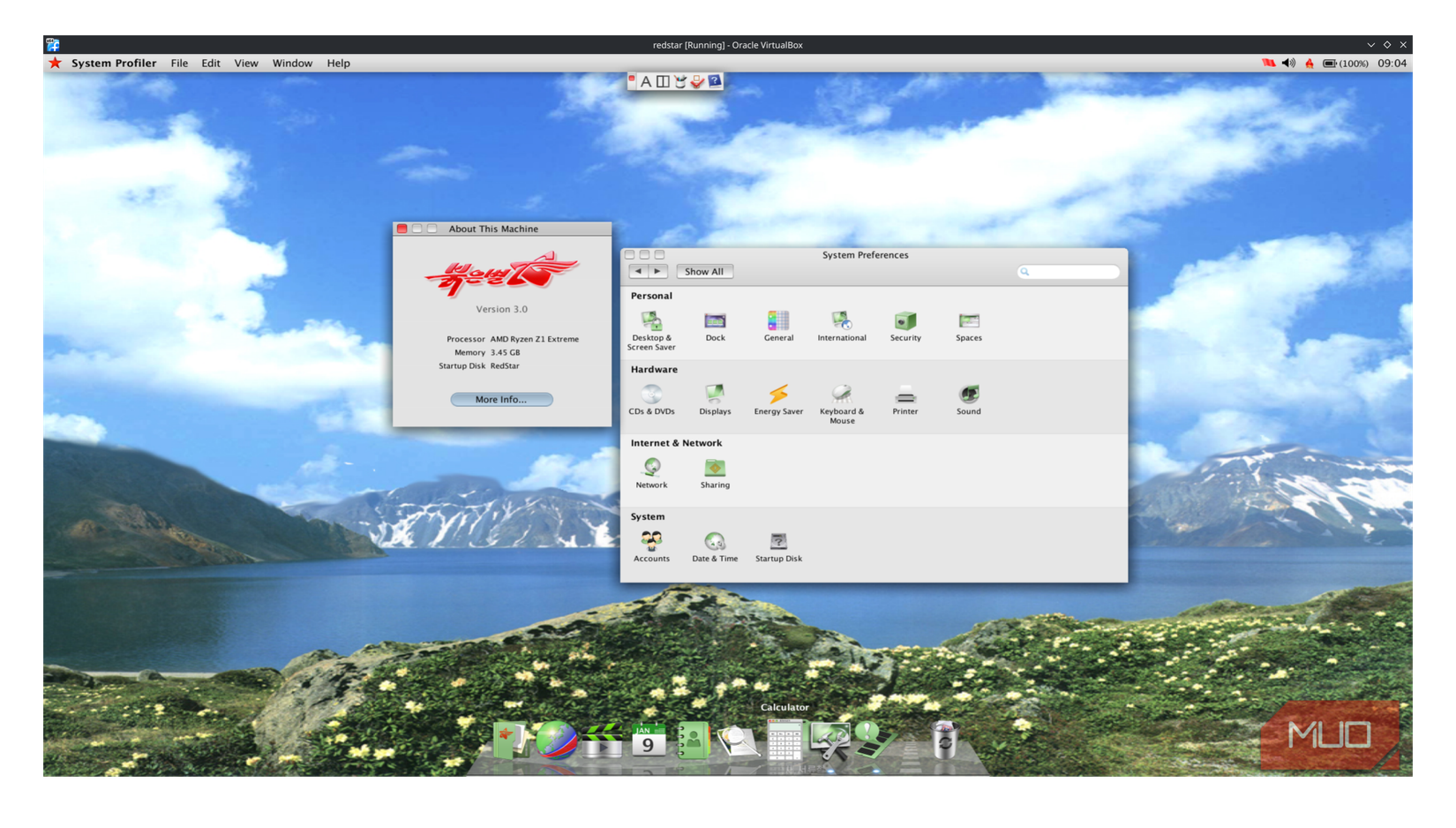 Red Star OS desktop